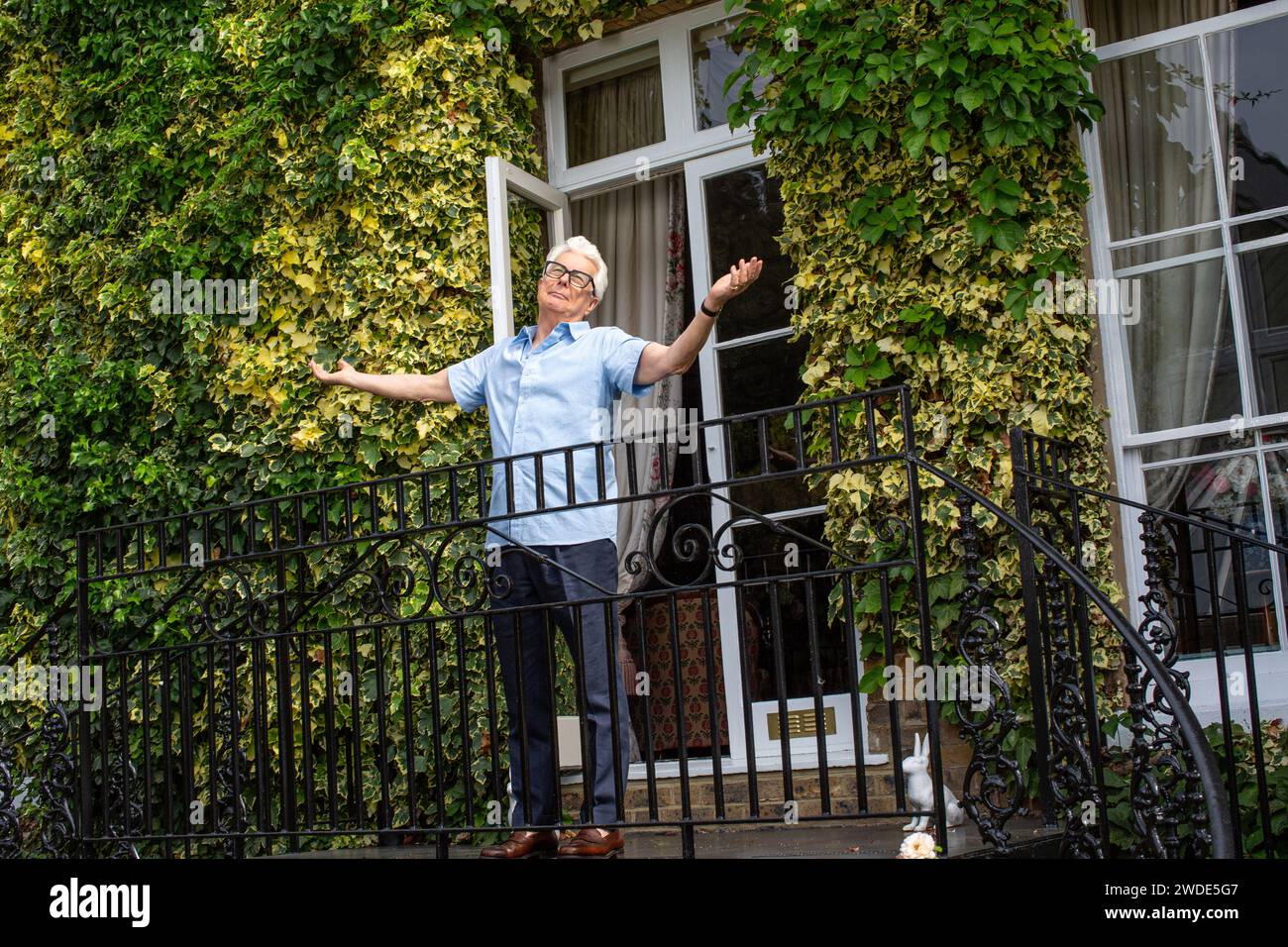 Ken Follett, casa di campagna, l'Old Rectory, a Knebworth, vicino a Stevenage, Hertfordshire. Foto Stock