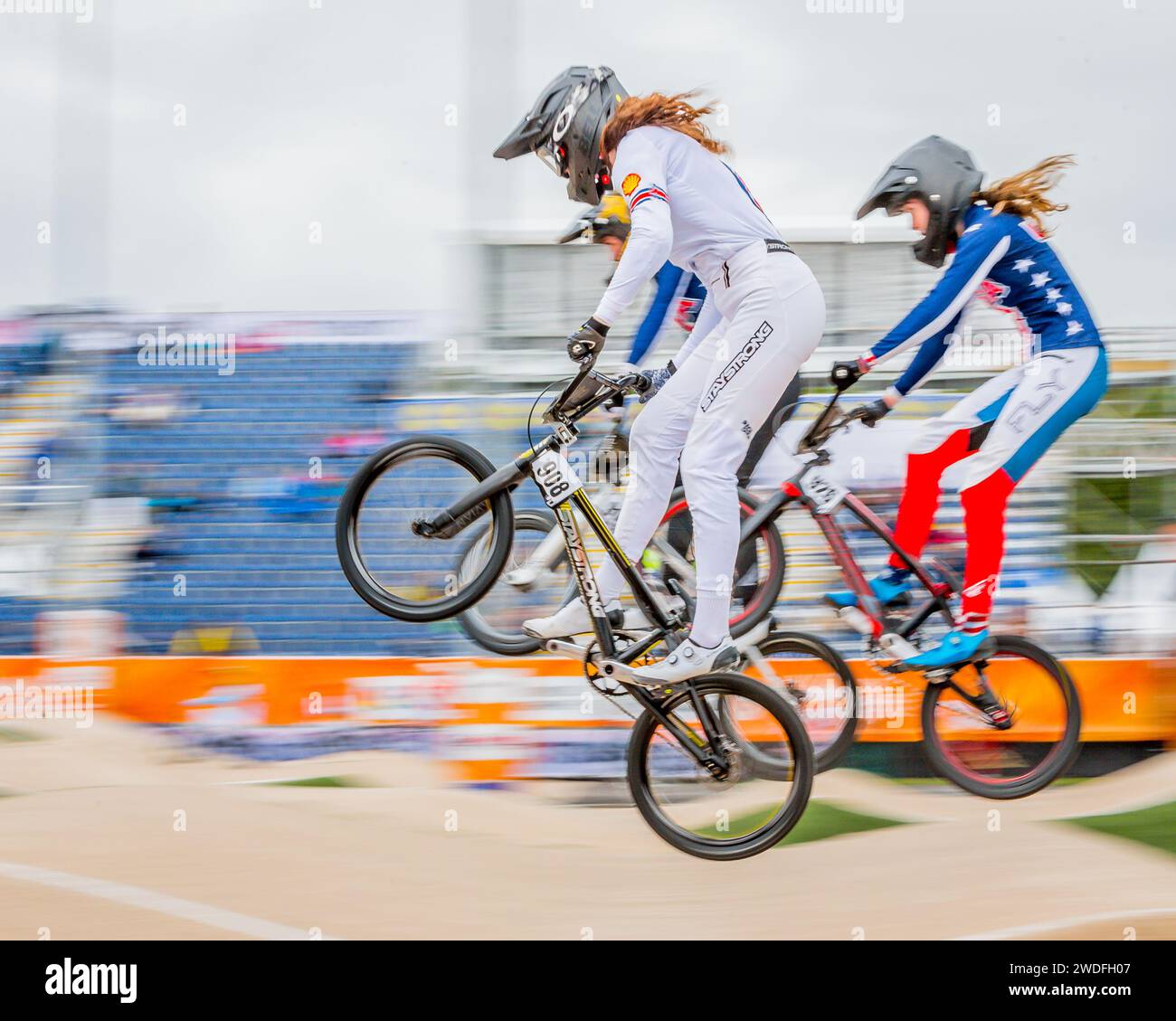 Betsy BAX (GB), Junior Women, ai Campionati del mondo UCI BMX Racing 2023 Foto Stock