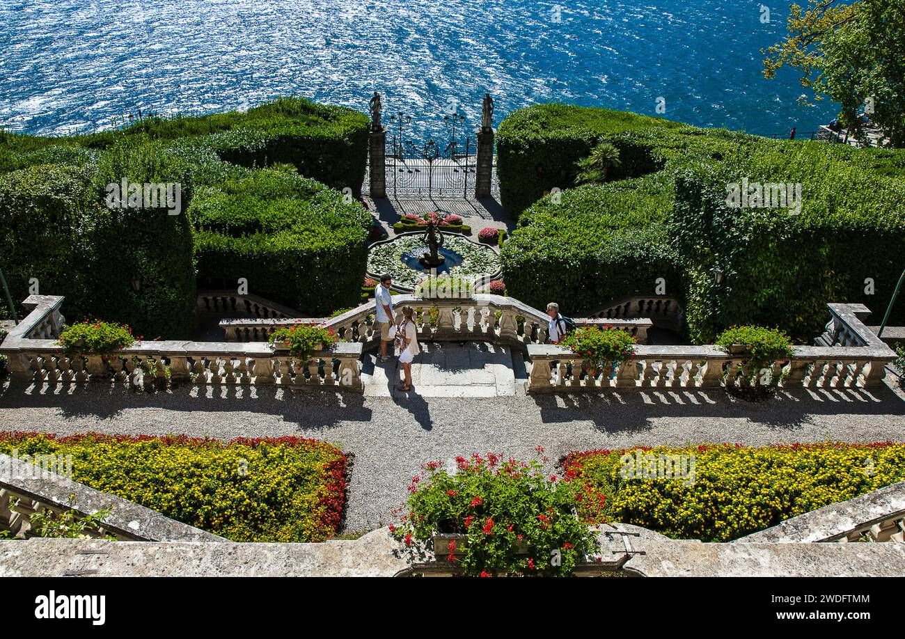 Italia, Lombardia Tremezzo - Lago di Como Villa Carlotta Foto Stock
