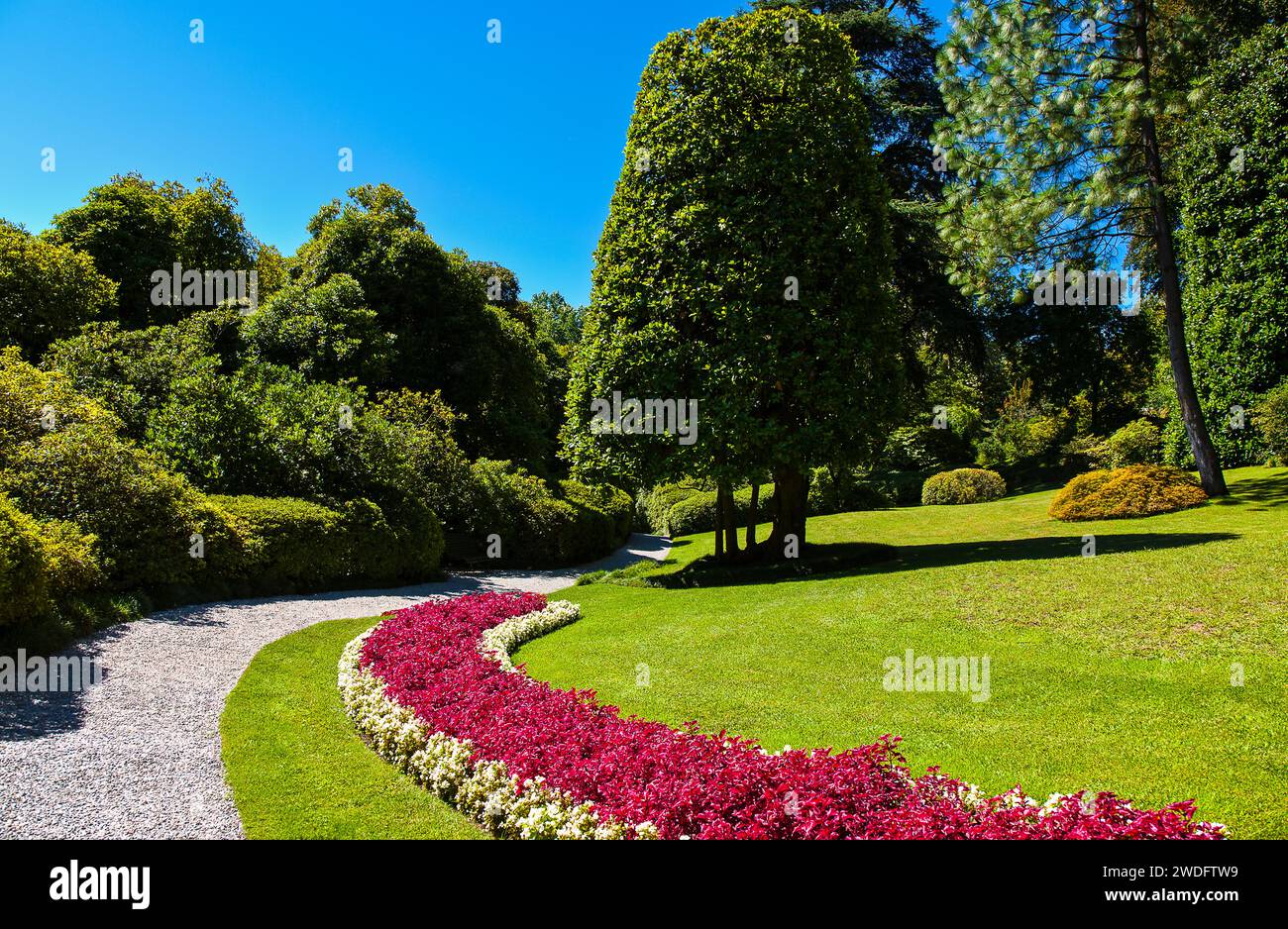 Italia, Lago di Como, Tremezzo, Villa Carlotta Garden Foto Stock