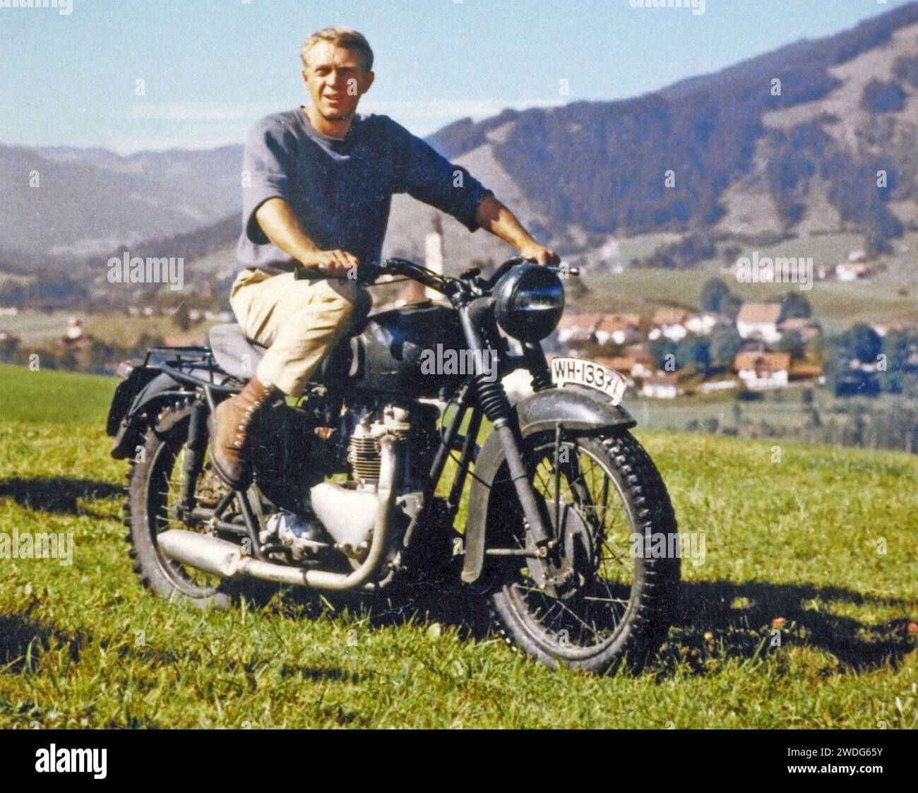 THE GREAT ESCAPE 1963 United Artists film con Steve McQueen Foto Stock
