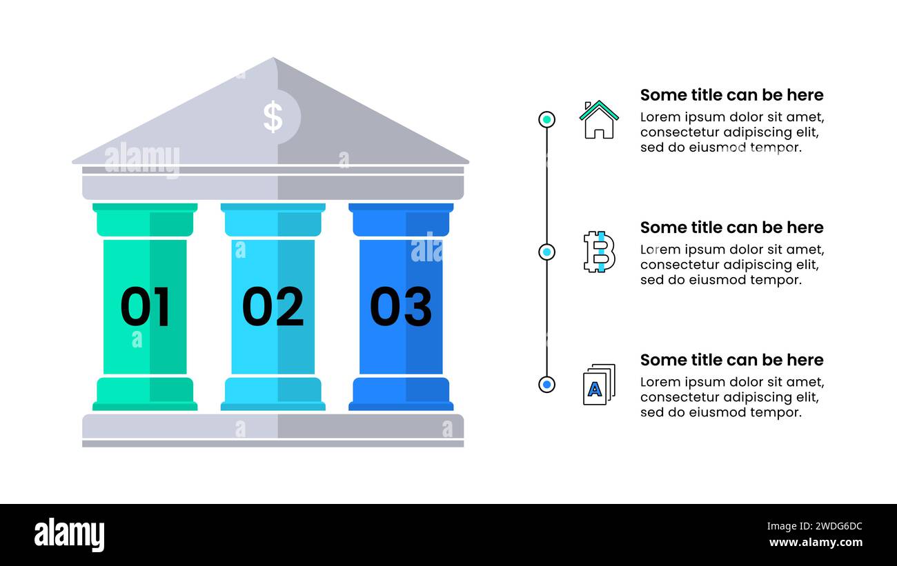 Modello infografico con icone e 3 opzioni o passaggi. Concetto di salvataggio. Può essere utilizzato per layout del flusso di lavoro, diagrammi, banner, webdesign. Illustrati vettoriali Illustrazione Vettoriale