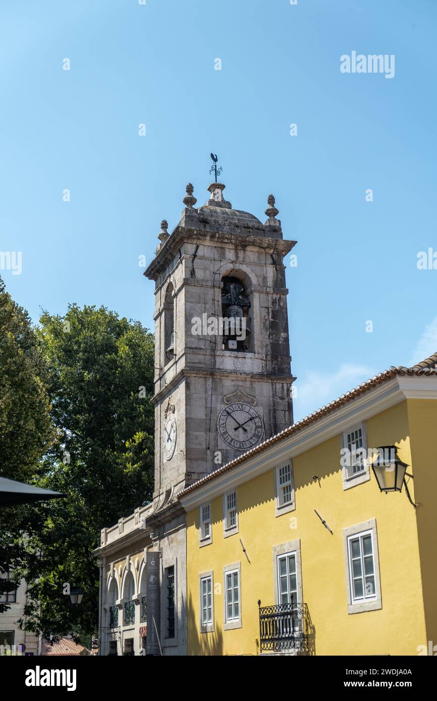 Sintra, Portogallo - 14 settembre 2023. Edificio nel centro storico della città Foto Stock
