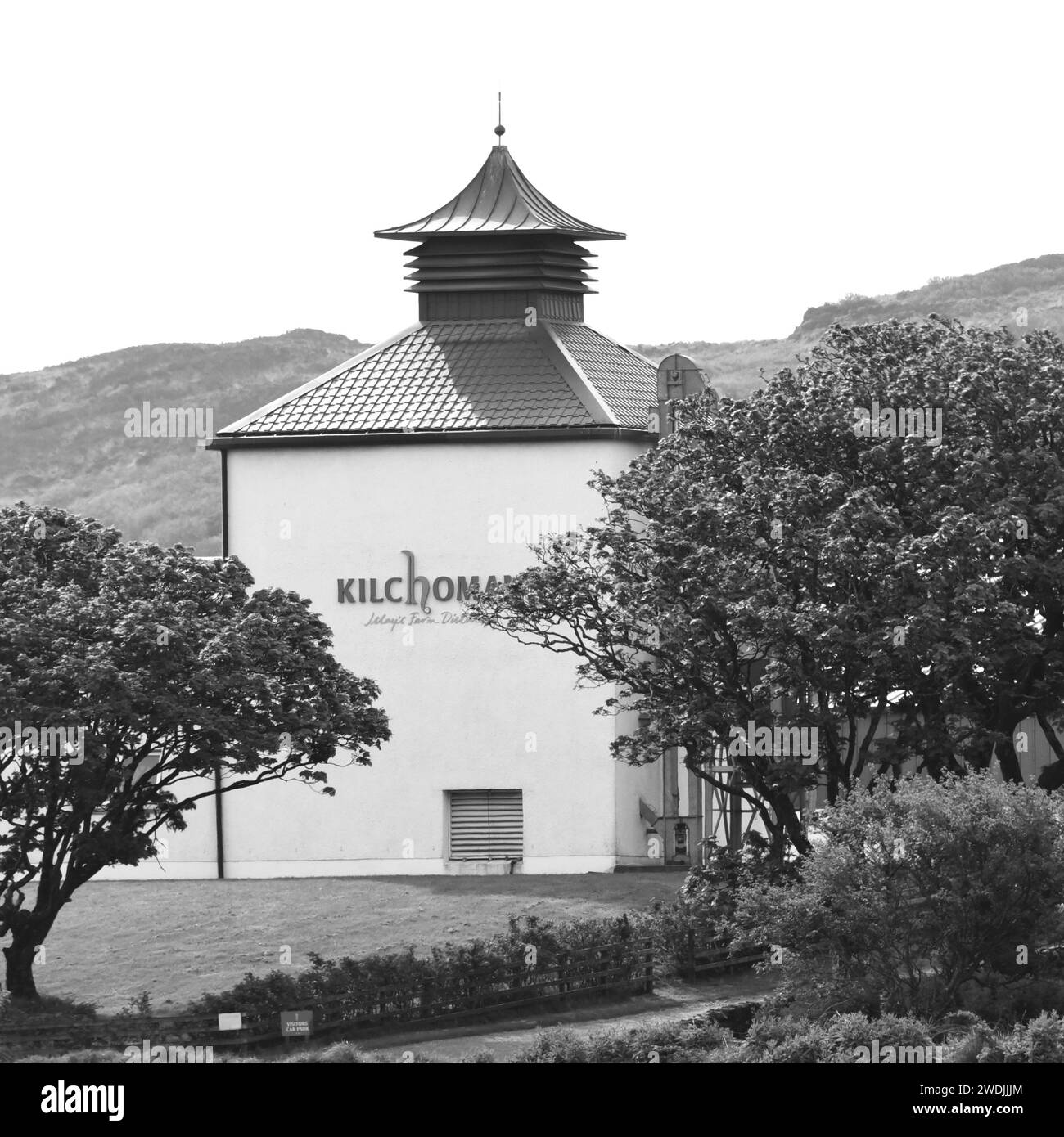 Distilleria Kilchoman a Islay, un'isola delle Ebridi interne, Scozia Foto Stock
