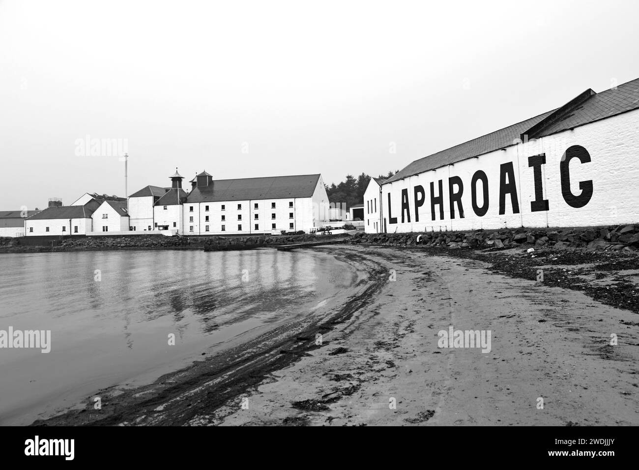 Il Laphroaig è una distilleria di whisky scozzese single malt di Islay, in Scozia Foto Stock
