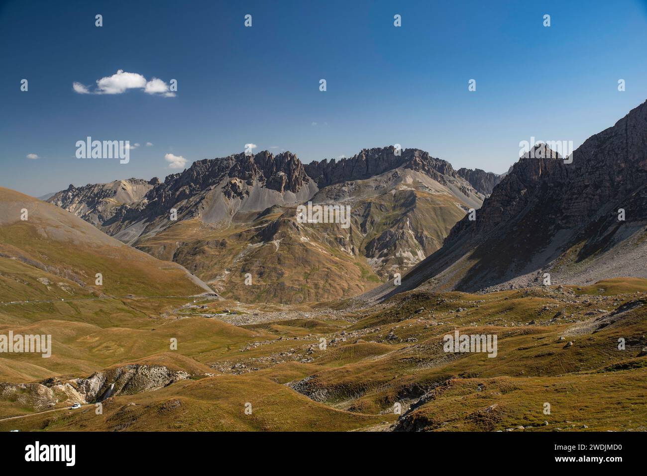 Paesaggi montani nelle Alpi francesi Foto Stock