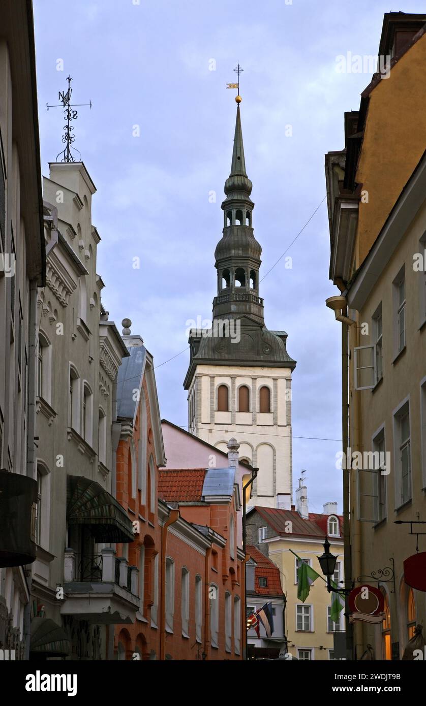 Chiesa di San Nicola - Niguliste Kirik a Tallinn. Estonia Foto Stock