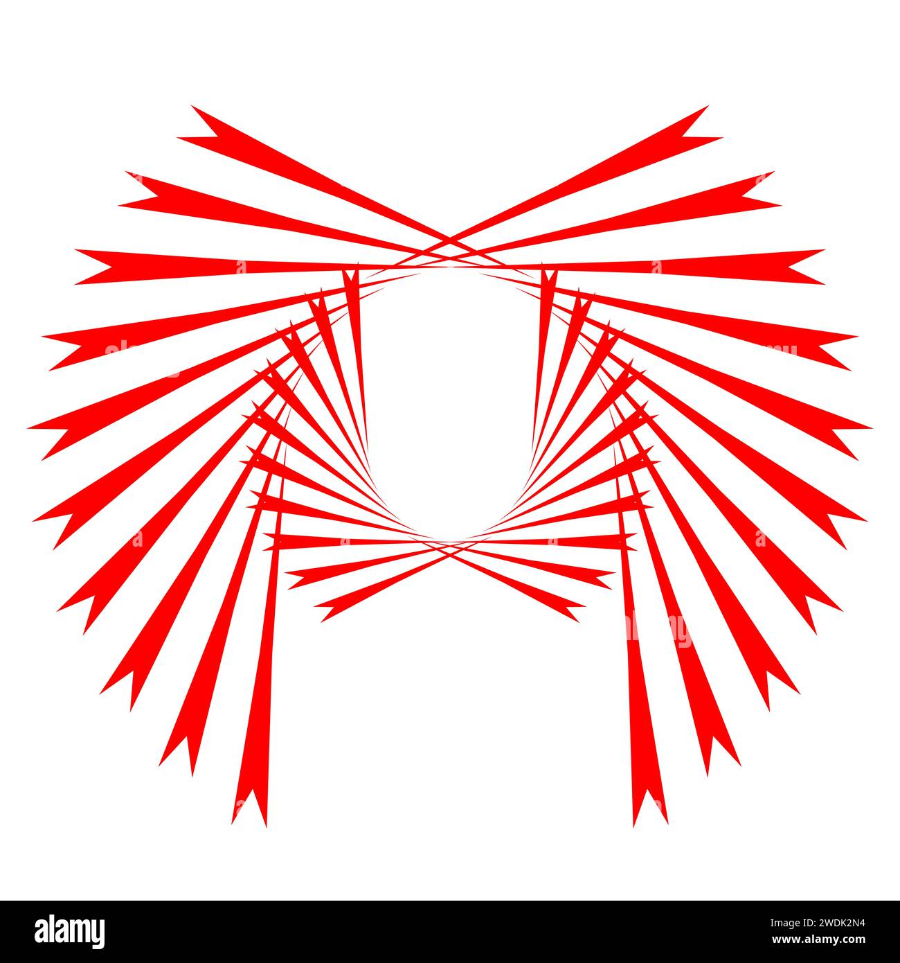 Texture astratta Beauty Wings su bianco. Texture astratta ed elegante. Modello per stampe, tessuti, involucri, sfondi, siti Web, ecc. Foto Stock