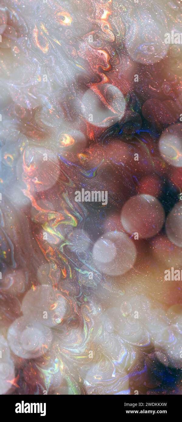 Formato di sfondo sfondo per iphone astratto e brillante, copertina presentazione. Illustrazione dei colori vivaci Foto Stock