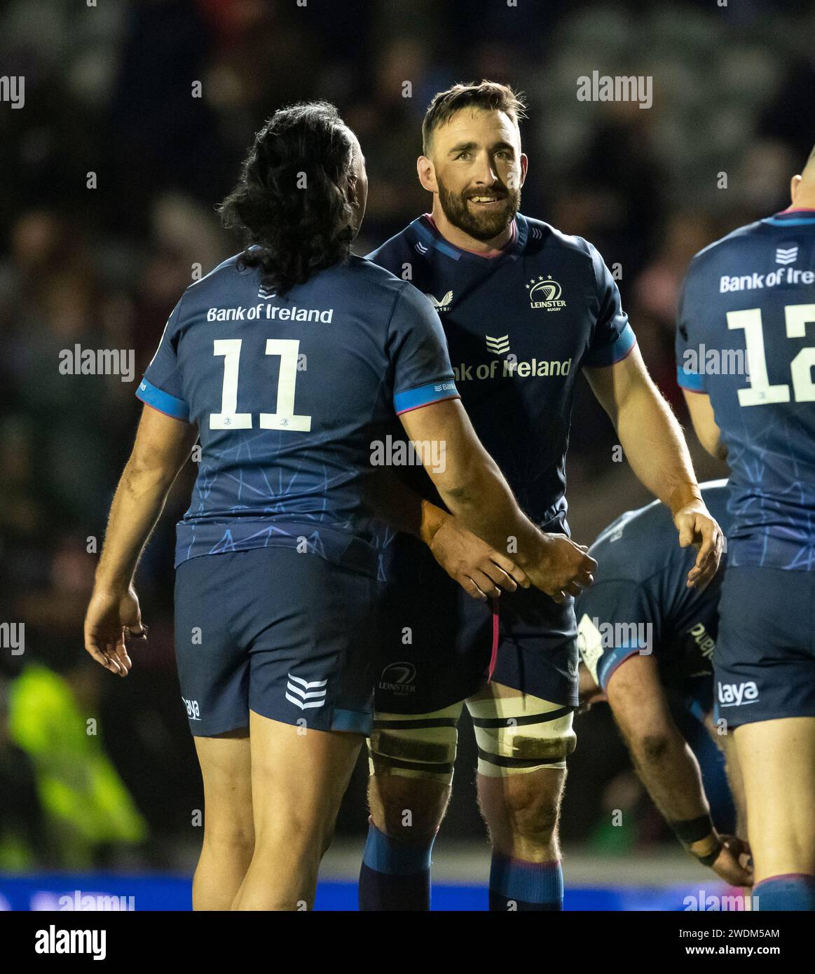 Leicester, Inghilterra Regno Unito il 20 gennaio 2024. Leinster Jack Conan in azione durante l'Investec Champions Cup Pool 4 Round 4 match tra Leicester Tigers e Leinster al Mattioli Woods Welford Road di Leicester, Inghilterra, il 20 gennaio 2024. Foto di Gary Mitchell Credit: Gary Mitchell, GMP Media/Alamy Live News Foto Stock