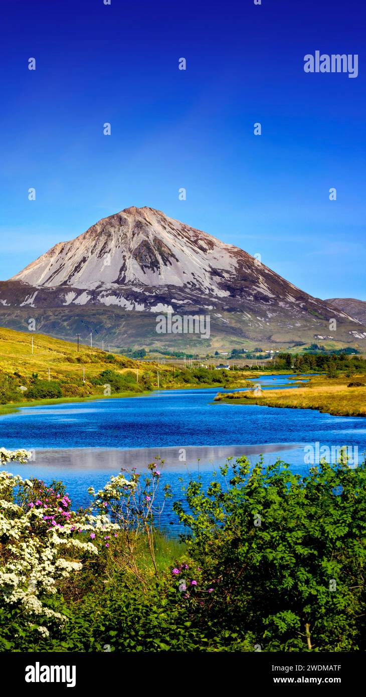Mount Errigal, County Donegal, Irlanda, Foto Stock