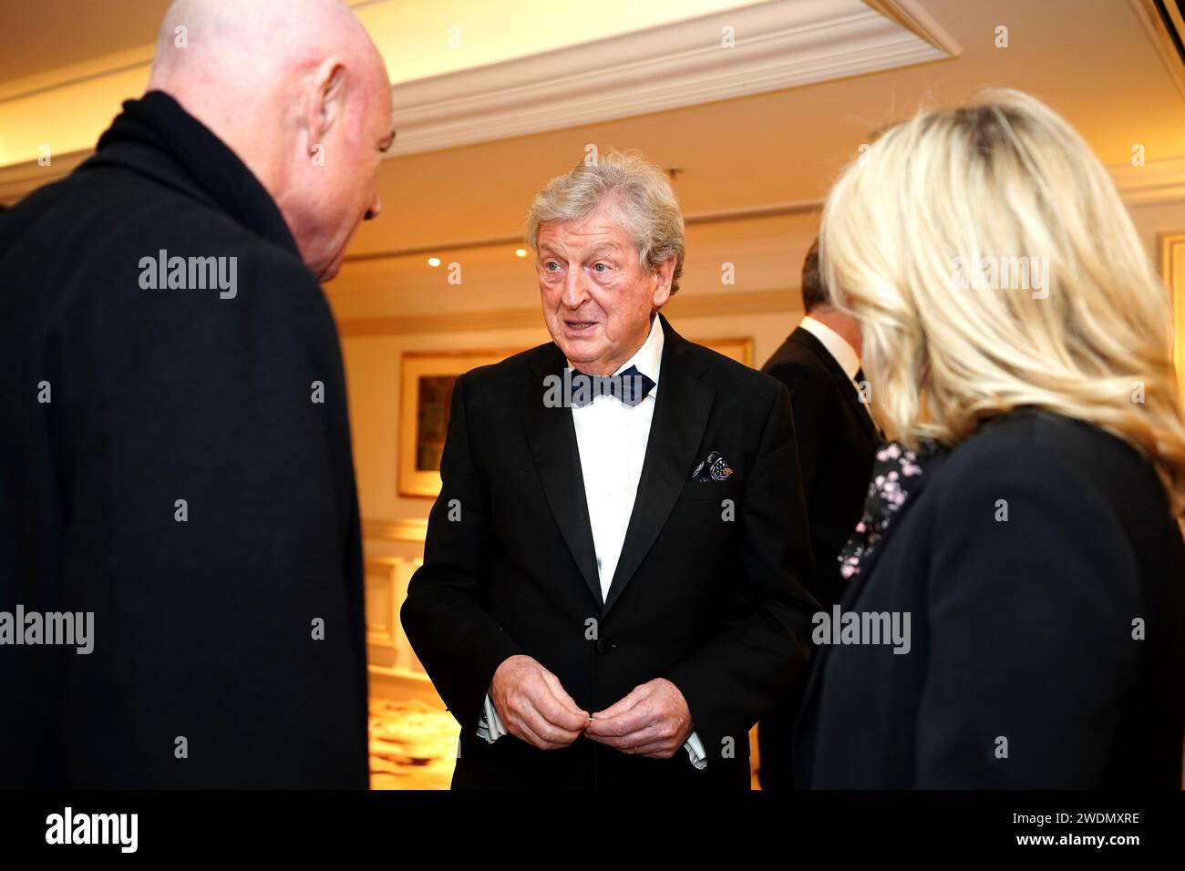 Roy Hodgson, manager del Crystal Palace (centro) durante una cena della Football Writers' Association presso il Landmark Hotel di Londra. Data foto: Domenica 21 gennaio 2024. Foto Stock