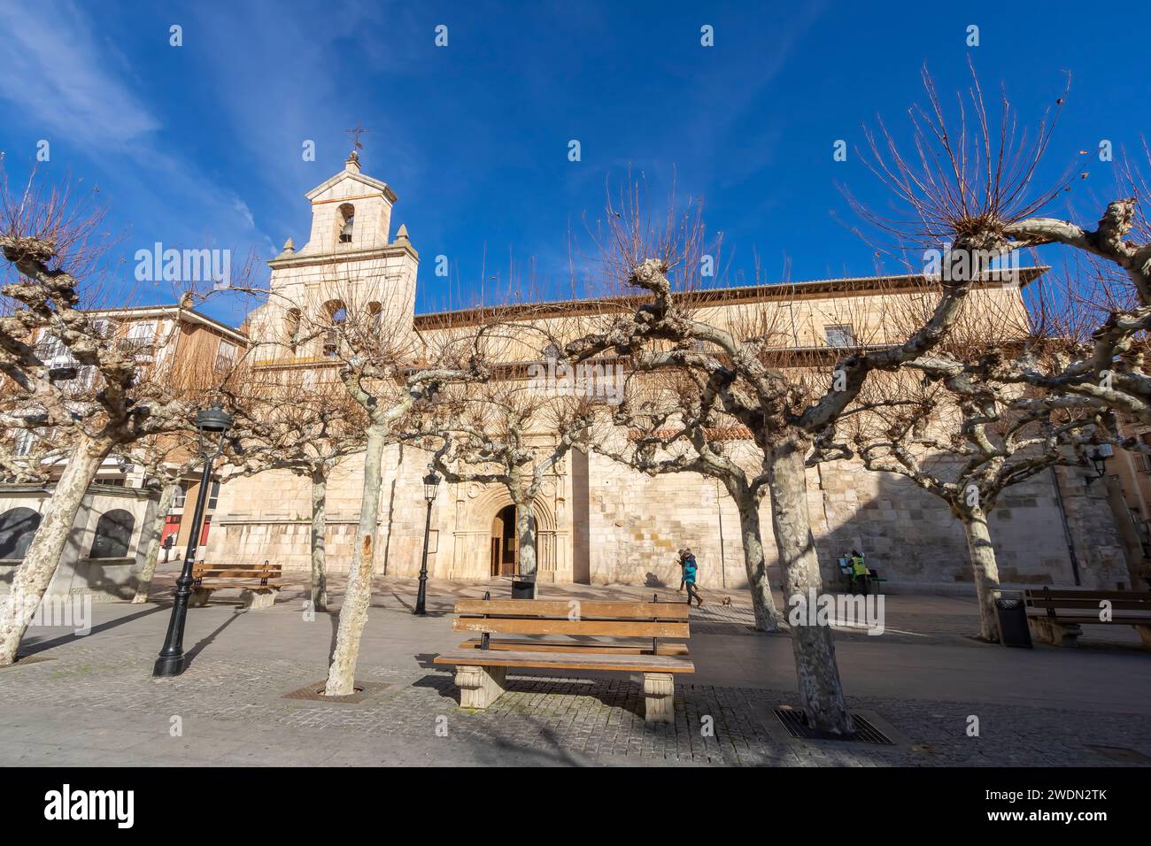 Chiesa di San Martín de Tours nella città di Briviesca, provincia di Burgos, Spagna Foto Stock