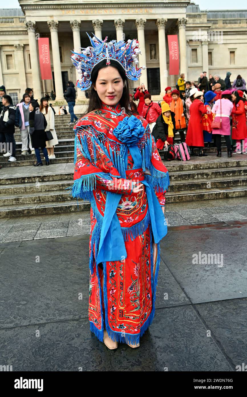 LONDRA, INGHILTERRA - 21 GENNAIO 2023: Photocall of the Chinese-British 2024 Chinese New Year Extravaganza. Un evento di raccolta fondi è previsto per il 29 gennaio 2024 al Municipio di Croydon.Katharine Sreet, Croydon, Londra, Regno Unito credito: Vedere li/Picture Capital/Alamy Live News Foto Stock