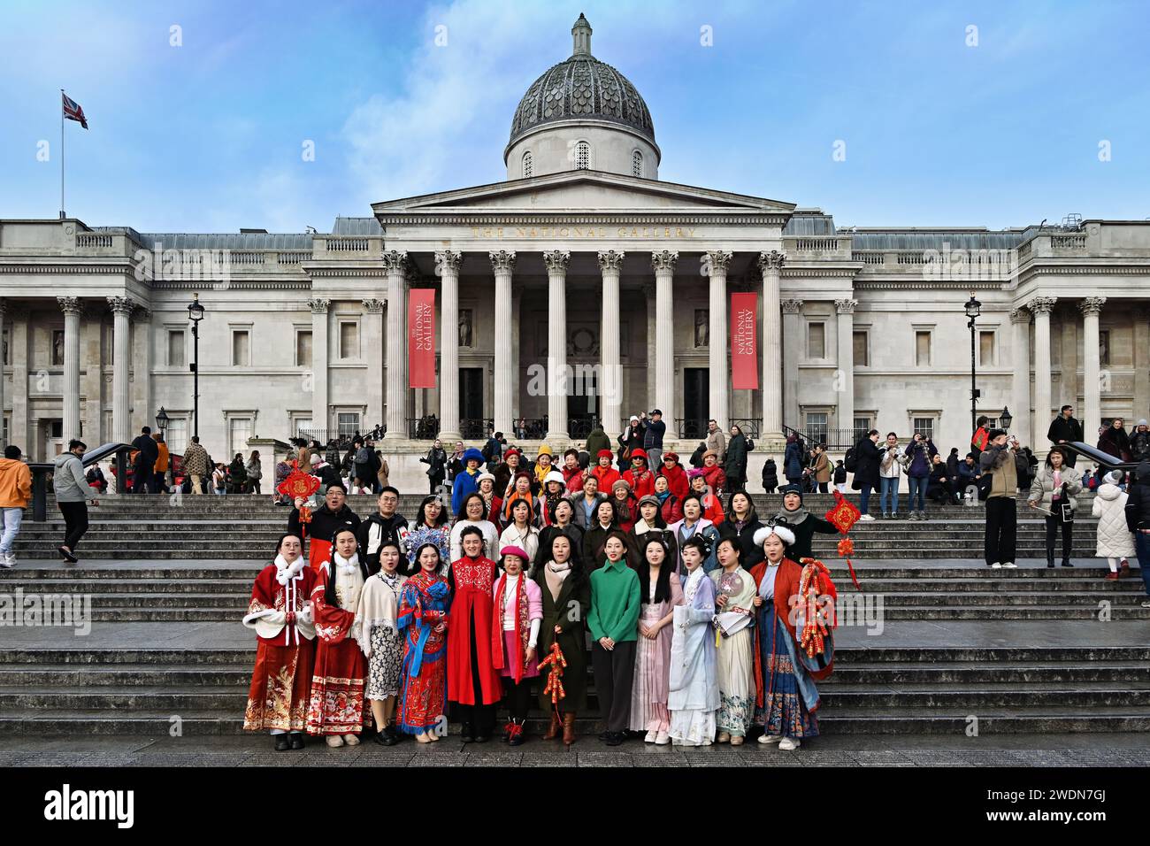 LONDRA, INGHILTERRA - 21 GENNAIO 2023: Photocall of the Chinese-British 2024 Chinese New Year Extravaganza. Un evento di raccolta fondi è previsto per il 29 gennaio 2024 al Municipio di Croydon.Katharine Sreet, Croydon, Londra, Regno Unito credito: Vedere li/Picture Capital/Alamy Live News Foto Stock