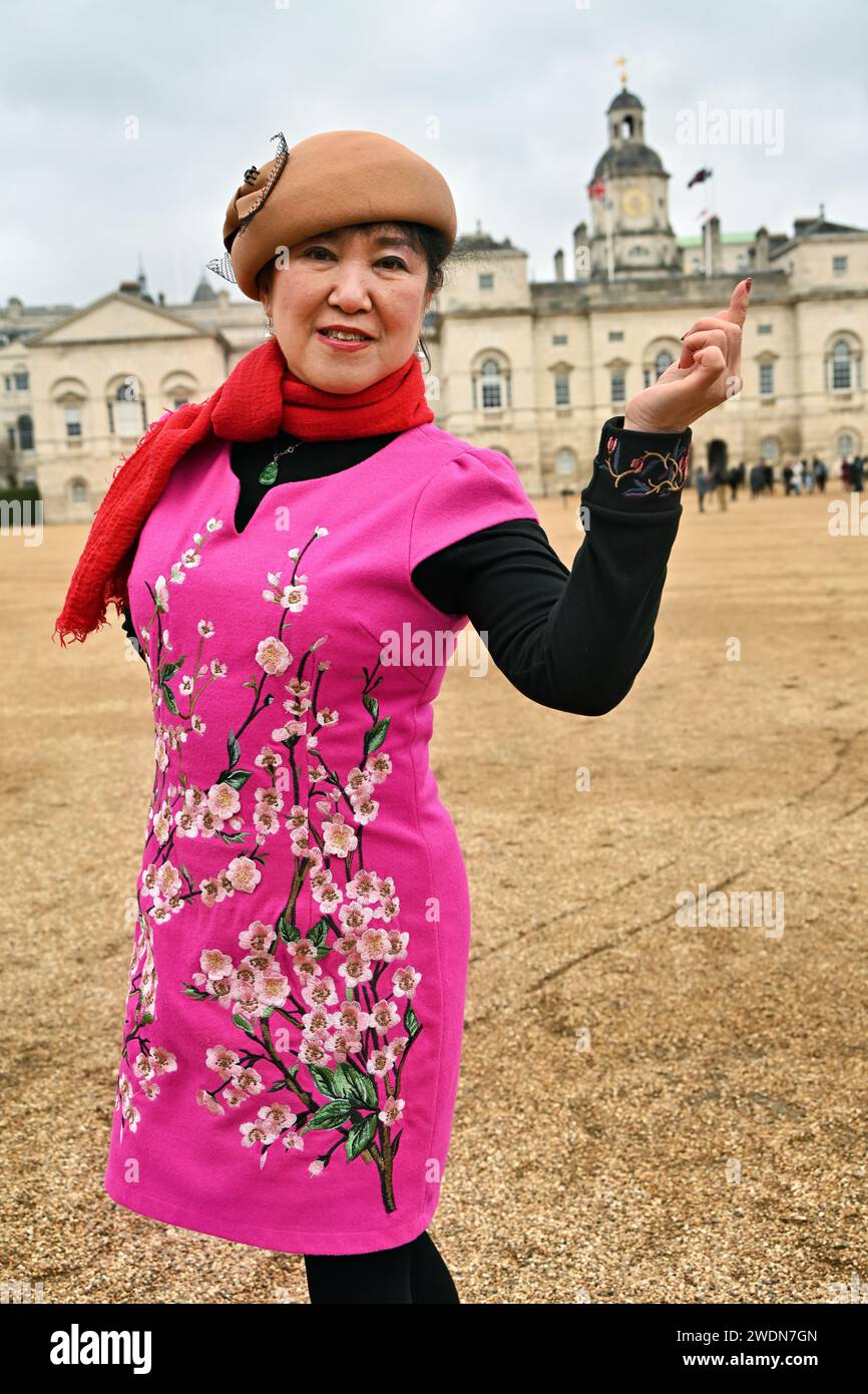 LONDRA, INGHILTERRA - 21 GENNAIO 2023: Photocall of the Chinese-British 2024 Chinese New Year Extravaganza. Un evento di raccolta fondi è previsto per il 29 gennaio 2024 al Municipio di Croydon.Katharine Sreet, Croydon, Londra, Regno Unito credito: Vedere li/Picture Capital/Alamy Live News Foto Stock