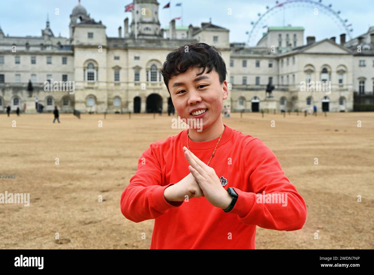 LONDRA, INGHILTERRA - 21 GENNAIO 2023: Photocall of the Chinese-British 2024 Chinese New Year Extravaganza. Un evento di raccolta fondi è previsto per il 29 gennaio 2024 al Municipio di Croydon.Katharine Sreet, Croydon, Londra, Regno Unito credito: Vedere li/Picture Capital/Alamy Live News Foto Stock