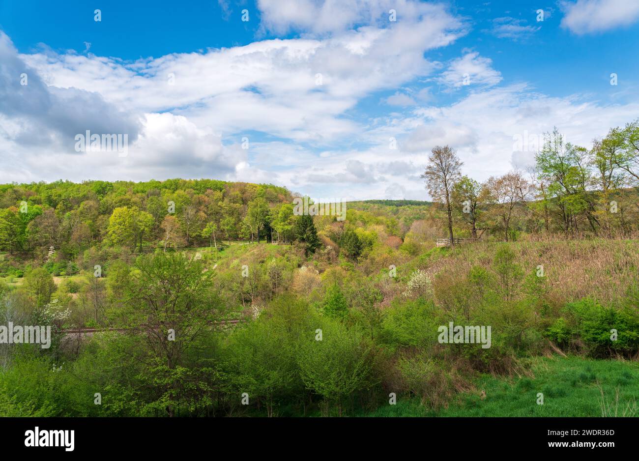 Il Johnstown Flood National Memorial sulla Johnstown Flood, Pennsylvania, USA Foto Stock