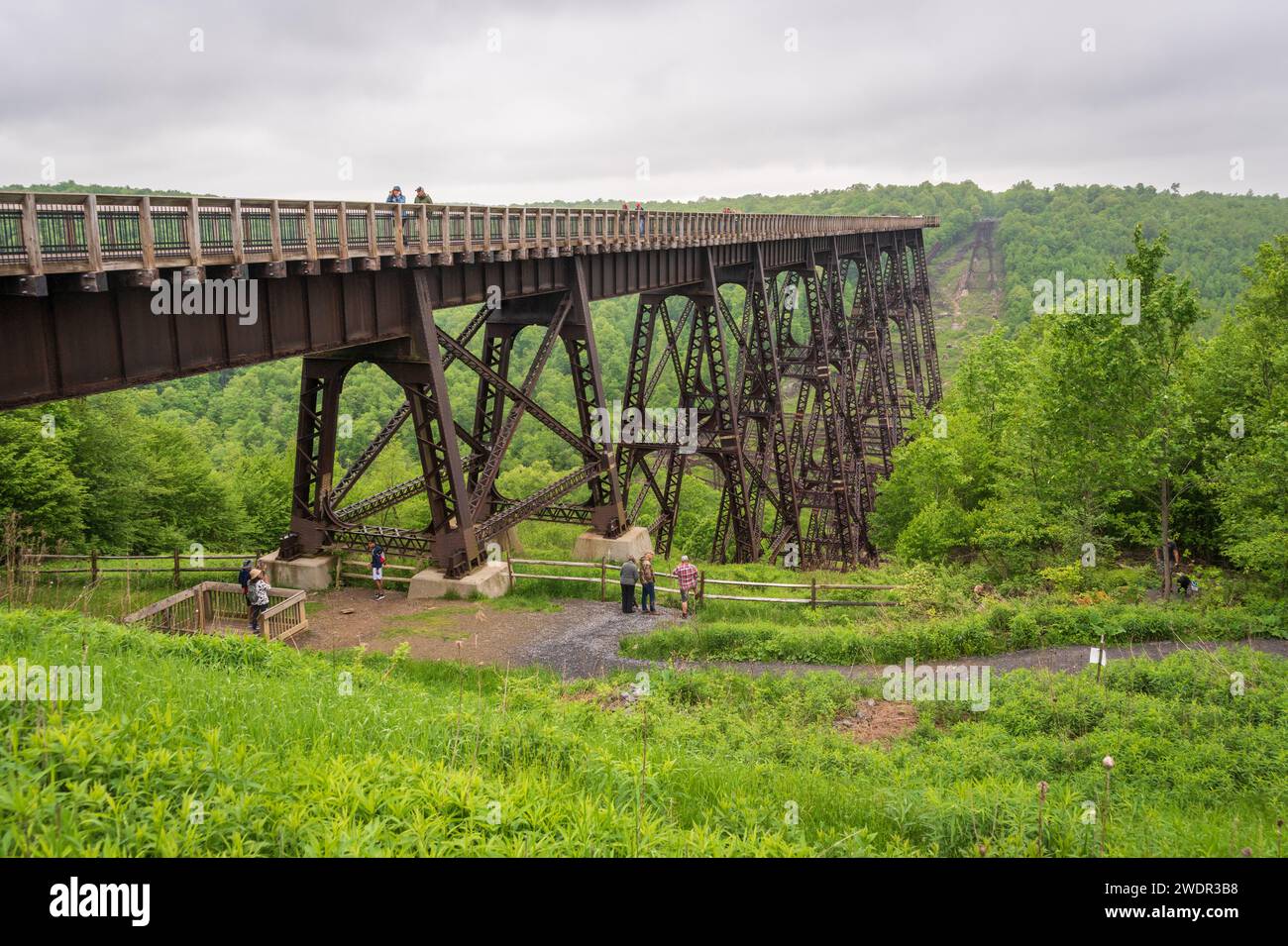 Il Kinzua Bridge State Park in Pennsylvania Foto Stock