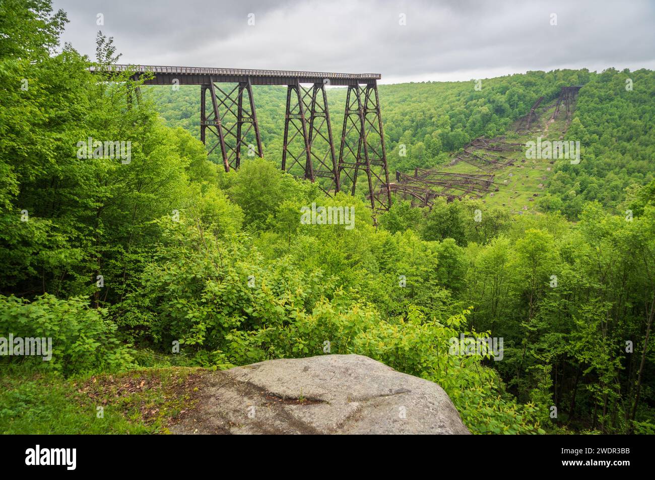 Il Kinzua Bridge State Park in Pennsylvania Foto Stock