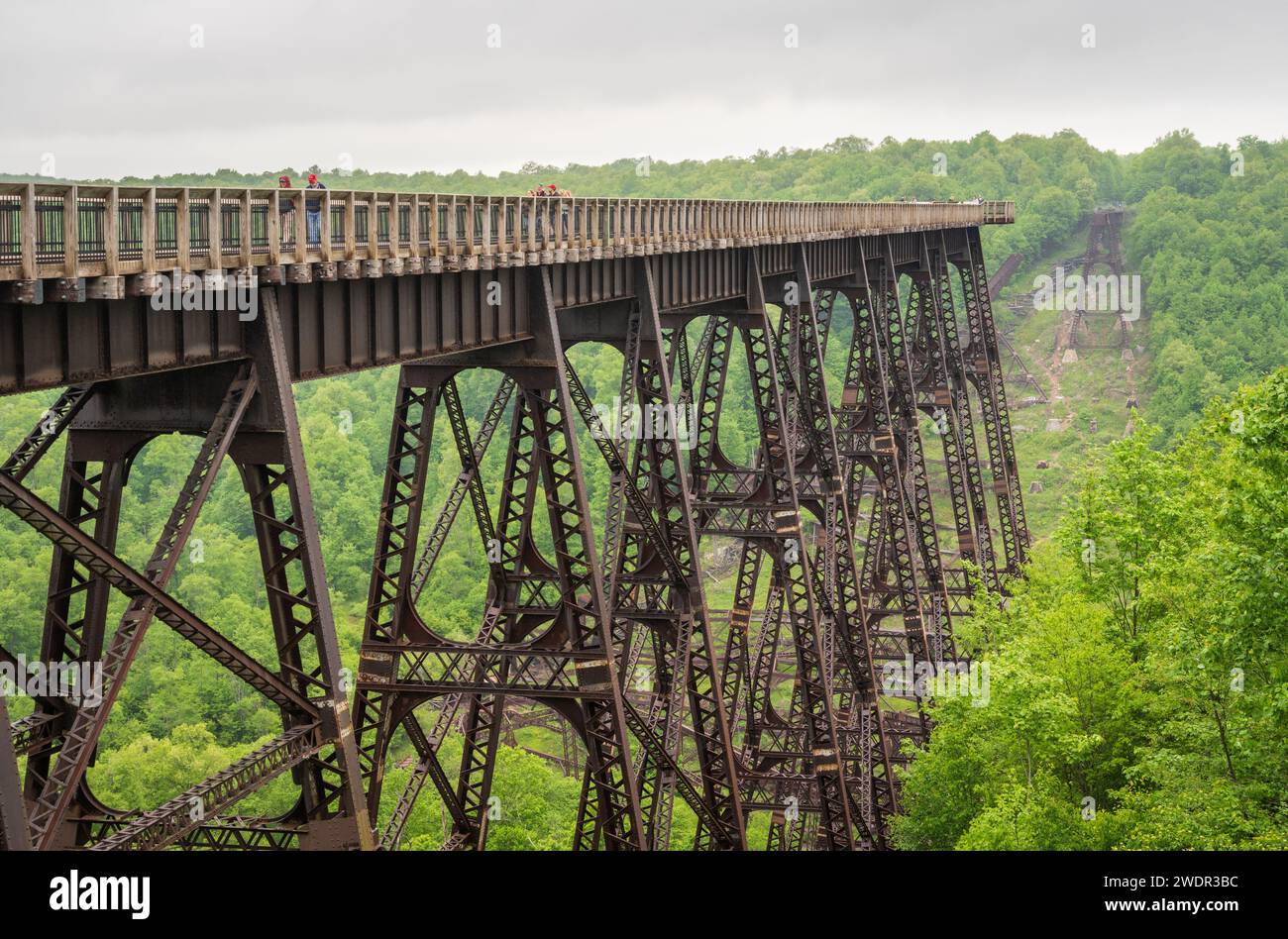Il Kinzua Bridge State Park in Pennsylvania Foto Stock