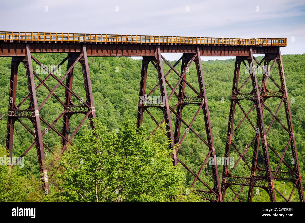 Il Kinzua Bridge State Park in Pennsylvania Foto Stock