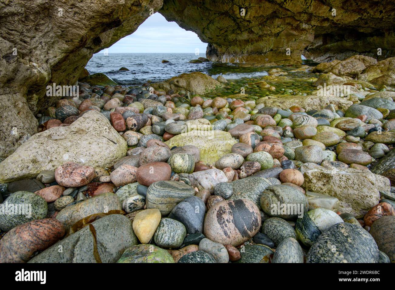 Canada, Maritimes, Terranova, The Arches Provincial Park, Viking Trail, Gulf of St Lawrence Foto Stock