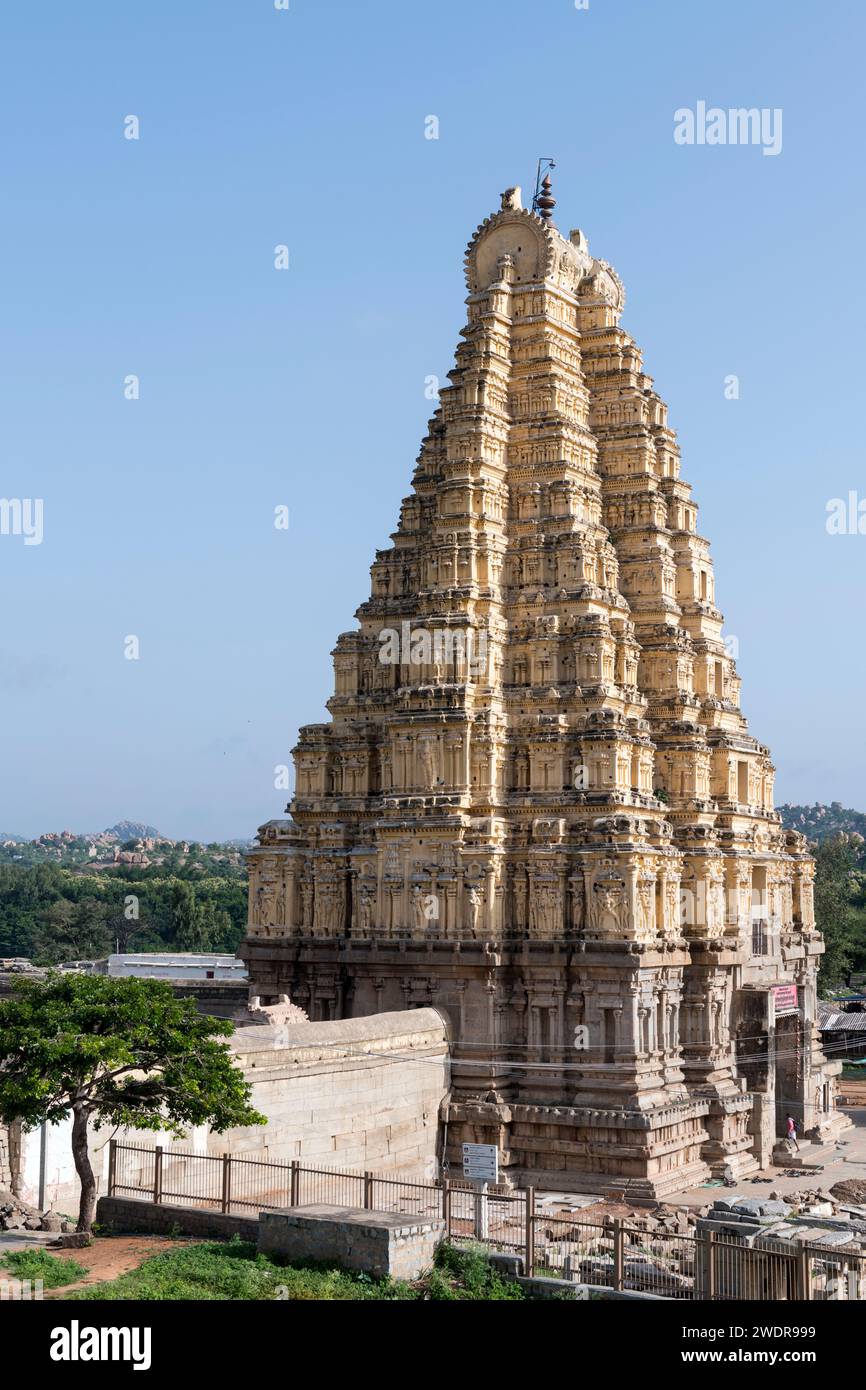 Tempio Virupaksha, Hampi, Karnataka, India Foto Stock