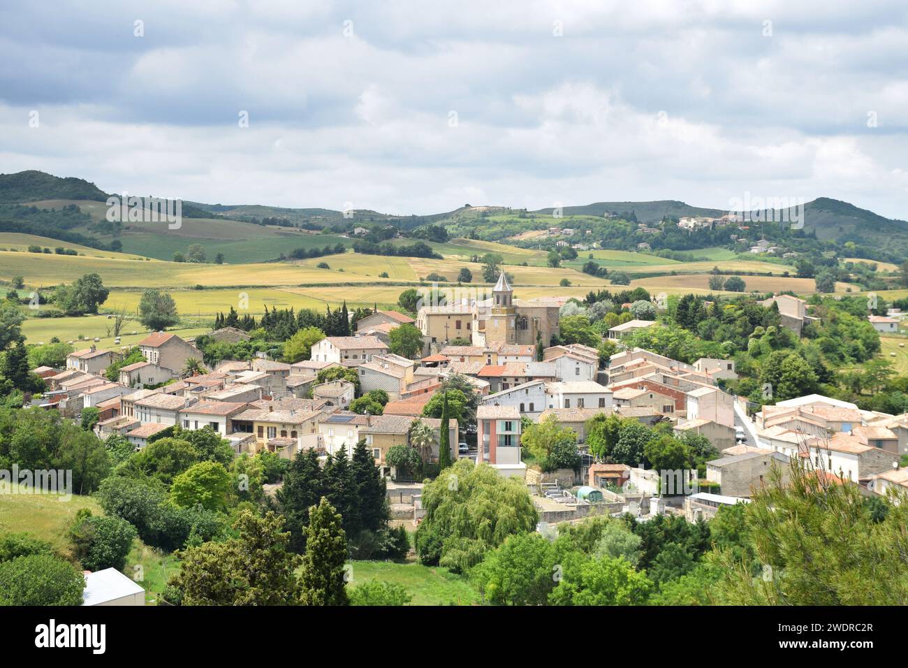 Villaggio di Laurabuc, Aude, Francia Foto Stock