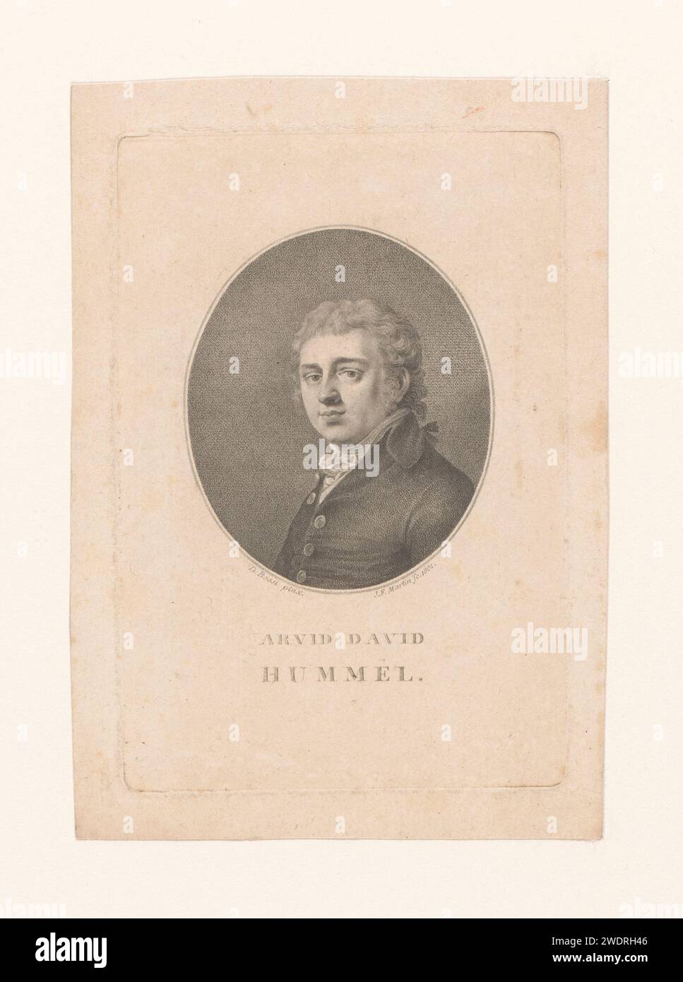 Il porto Van Arvid David Hummel, Johan Fredrik Martin, dopo D. Bossi, 1801 persone storiche su carta stampata Foto Stock