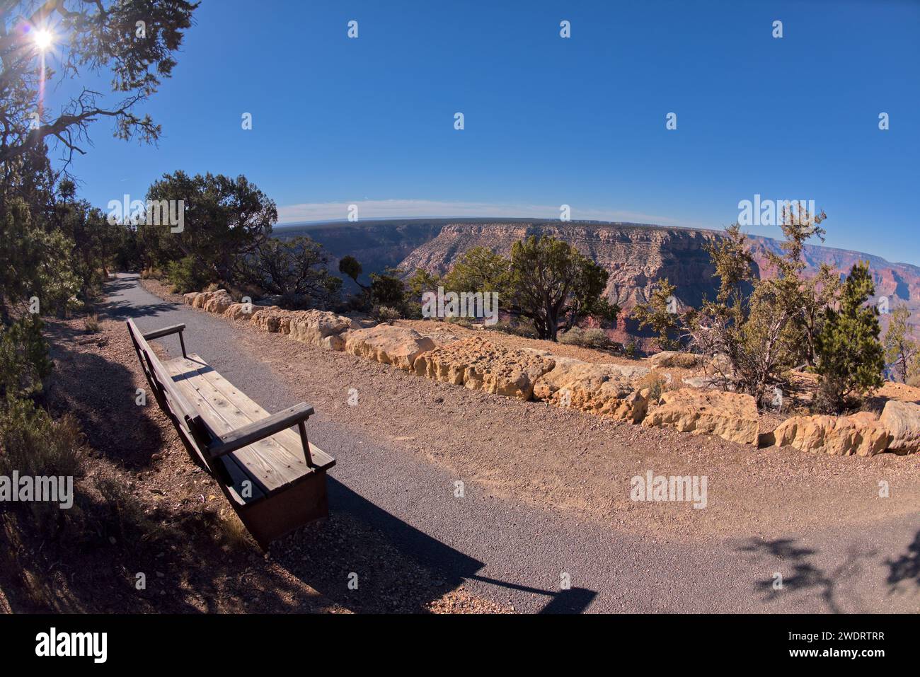 Greenway Trail al Grand Canyon Arizona Foto Stock