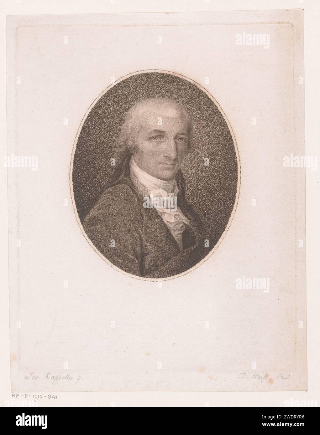 Il porto Van Peter Jordan, David Weiss, dopo Joseph Anton Kapeller, 1785 - 1846 stampa Vienna paper Historical Persons Foto Stock