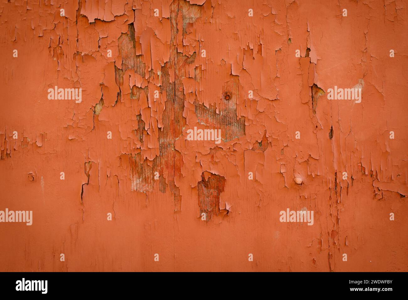 pannello verniciato vernice sbiadita sfondo astratto arancione. Foto di alta qualità Foto Stock