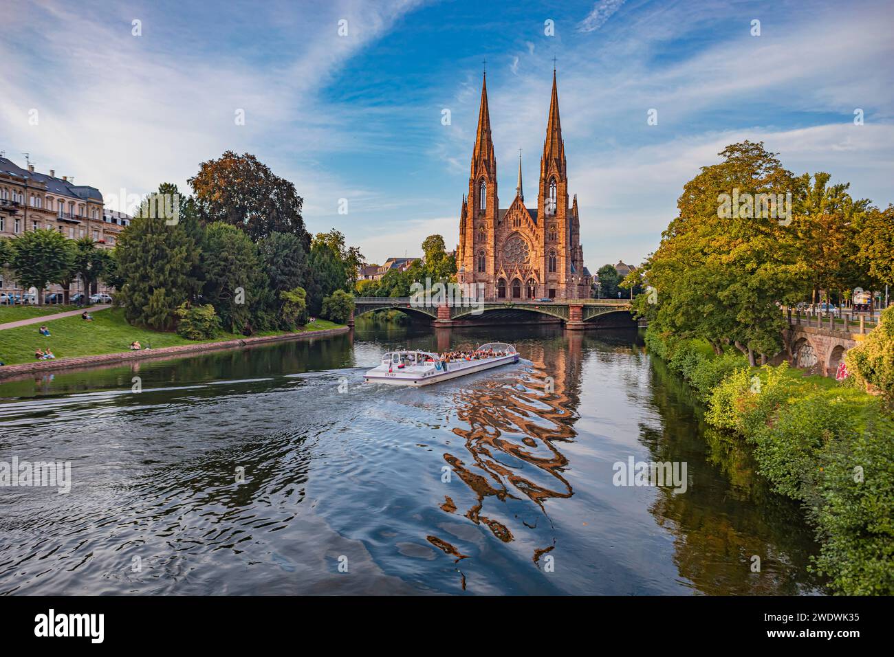 Paul's Church aka Église réformée Saint-Paul di Strasburgo in Francia Foto Stock
