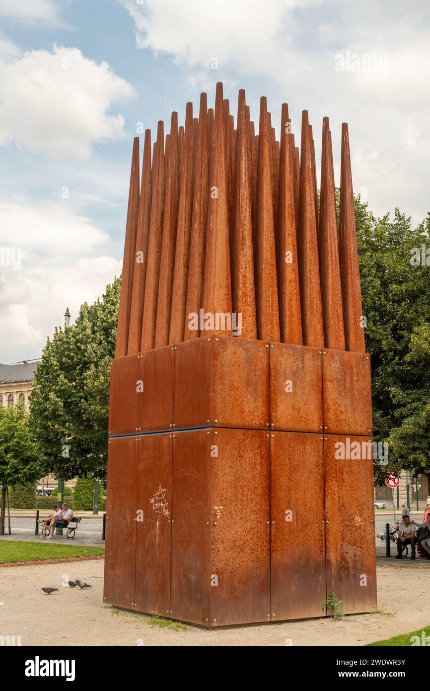 "Casa della madre" del Jan Palach Memorial a Praga, Repubblica Ceca Foto Stock