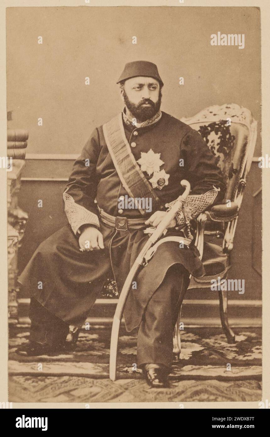 Abdul Aziz di Abdullah frères, c. 1860-1869, Foto Stock