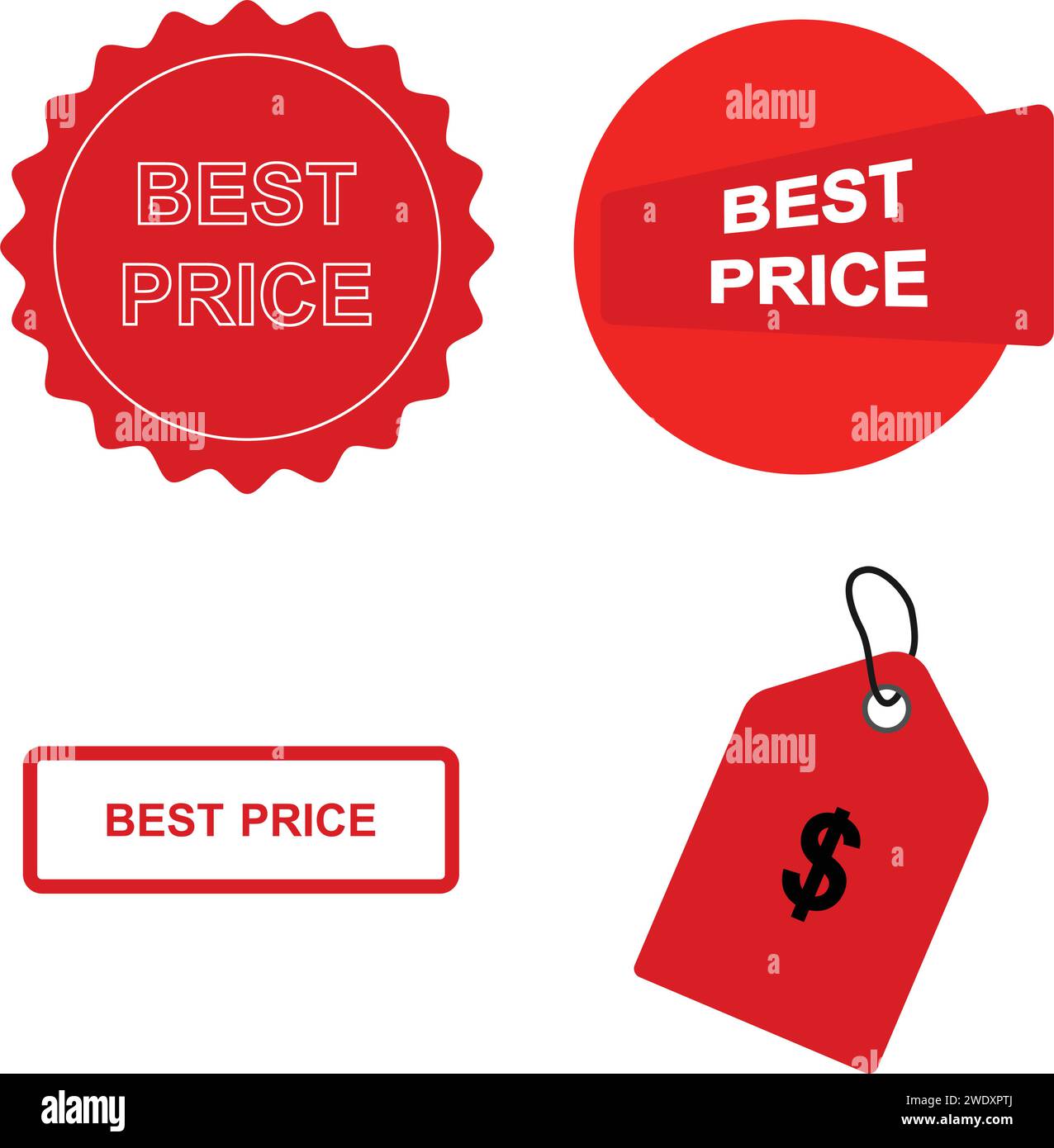 Icona del miglior prezzo disegno illustrativo vettoriale Illustrazione Vettoriale