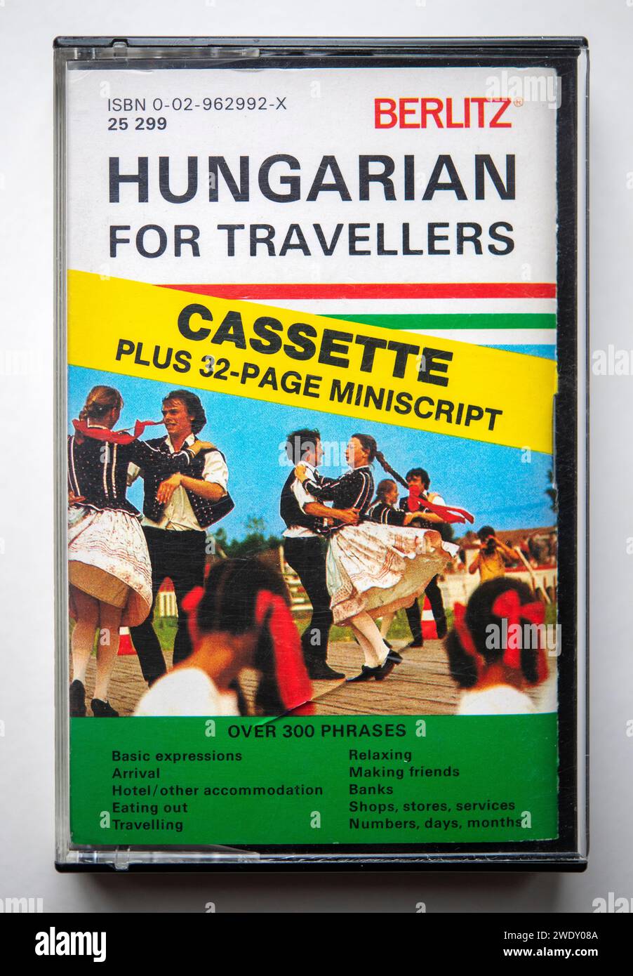 Cassetta ungherese per viaggiatori della biblioteca di apprendimento Berlitz Foto Stock