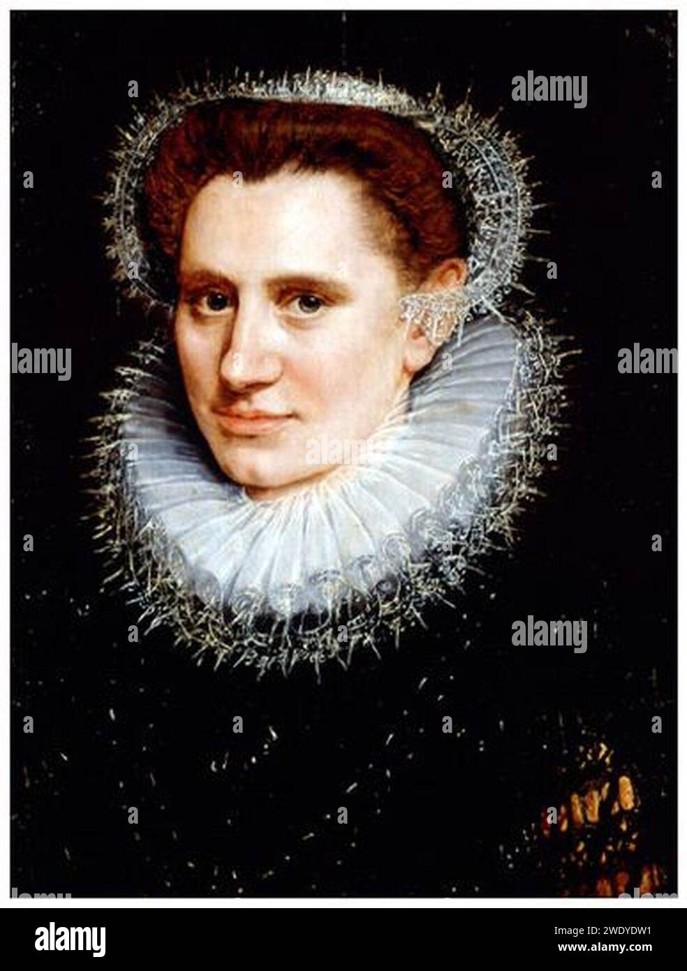 Adriaen Key (1544 - 1590) Portrait de Femme. Foto Stock