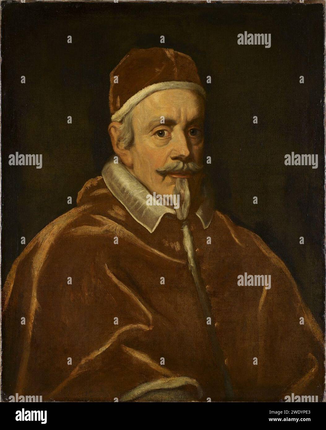 Dopo Giovanni Battista Gaulli (1639–1709) - Papa Clemente X (1590–1676) Foto Stock