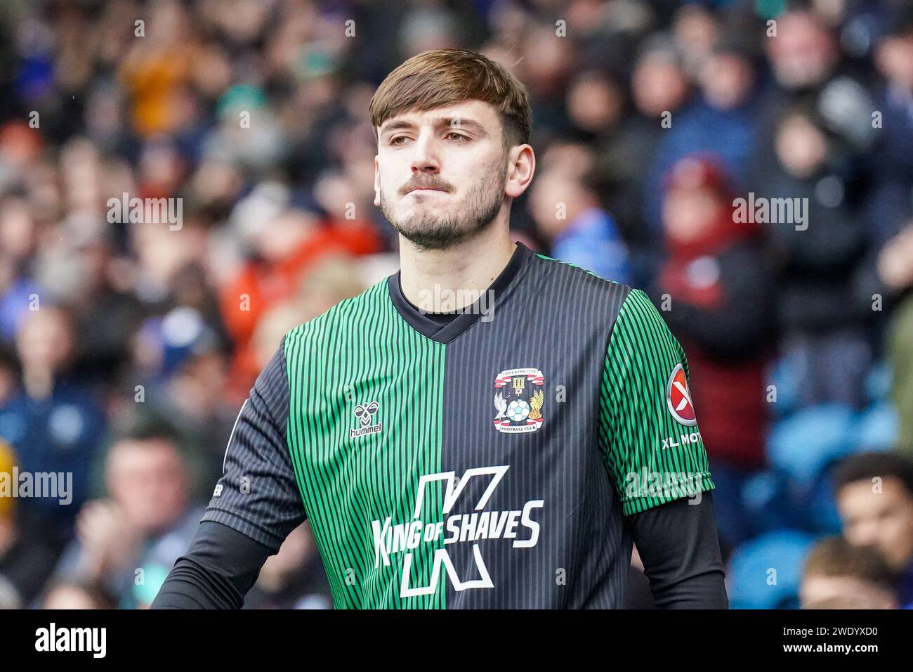 Sheffield, Regno Unito. 20 gennaio 2024. Il difensore del Coventry City Liam Kitching (15) durante lo Sheffield Wednesday FC contro Coventry City FC all'Hillsborough Stadium, Sheffield, Regno Unito il 20 gennaio 2024 Credit: Every Second Media/Alamy Live News Foto Stock