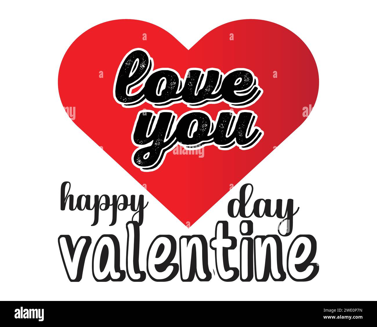 T-shirt da giorno happy Valentines con Love Bird Vector Illustrazione Vettoriale