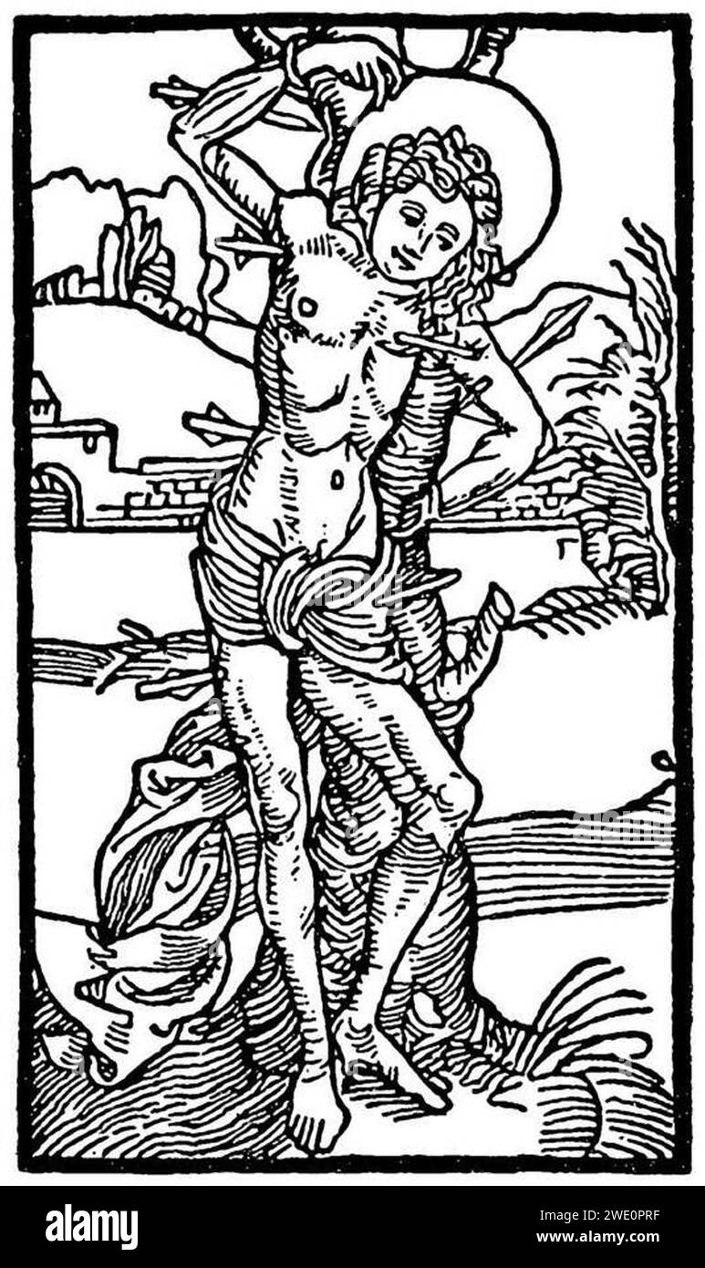 Albrecht-durer-Saint-Sebastian. Foto Stock