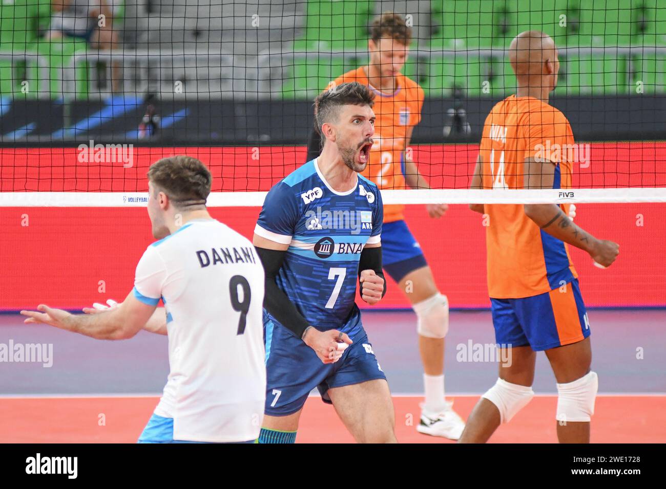 Facundo Conte, Santiago Danani (Argentina). Campionato del mondo di pallavolo 2022. Foto Stock