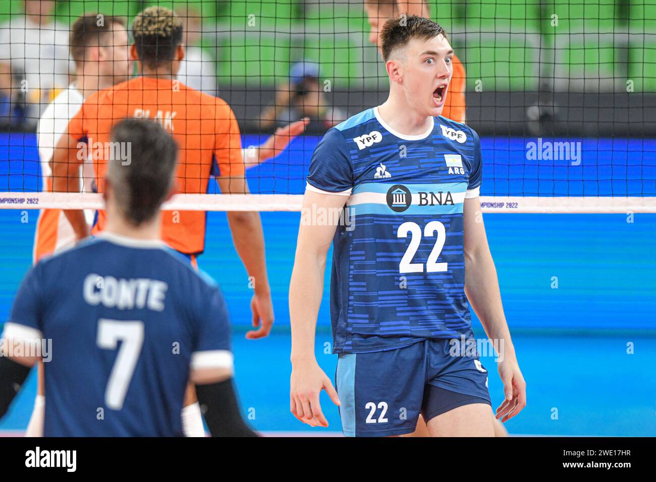 Nicolas Zerba, Facundo Conte (Argentina). Campionato del mondo di pallavolo 2022. Foto Stock