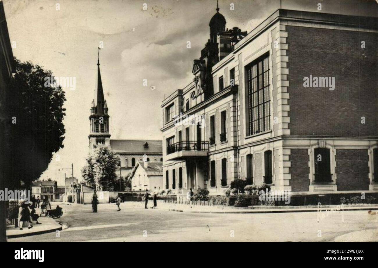 Alfortville, Mairie, Eglise. Foto Stock