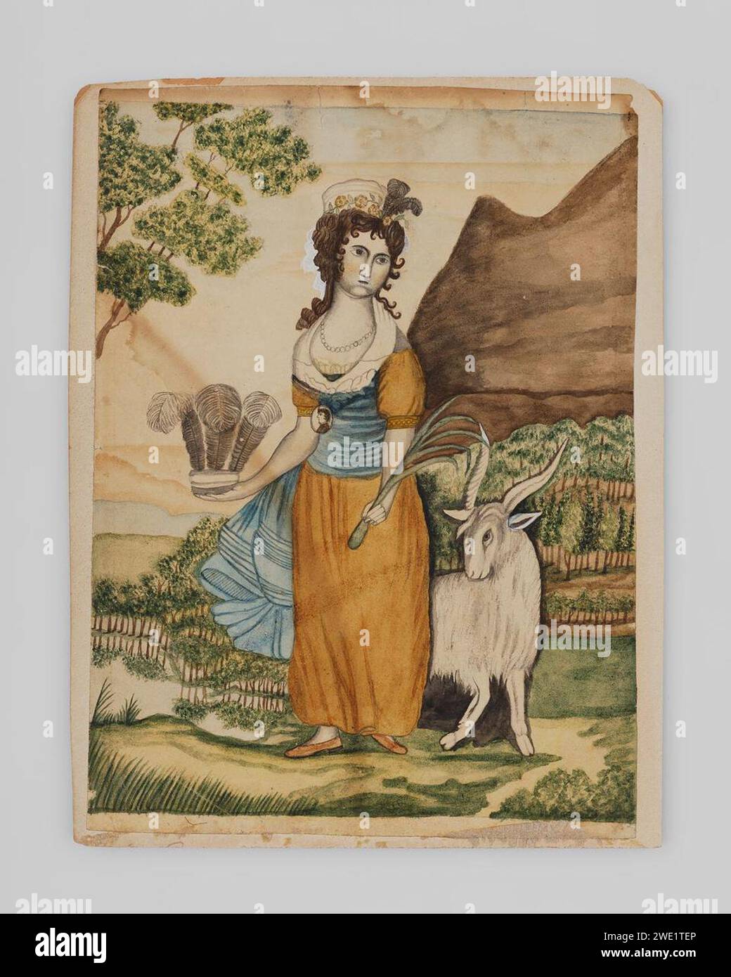 Figura allegorica di Eunice Pinney. Foto Stock