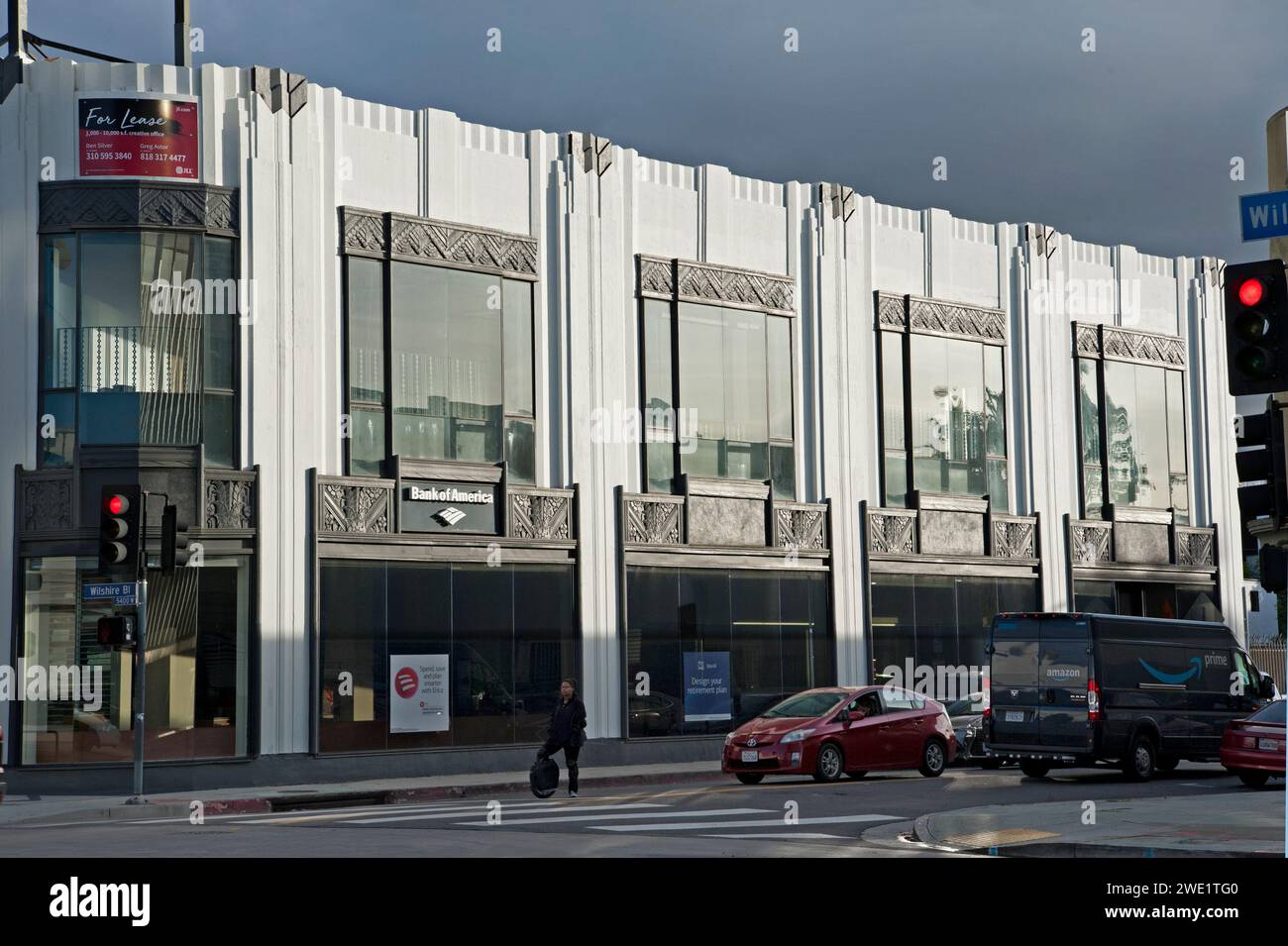 Edificio, architettura, Art Deco, Wilshire, Boulevard, Los Angeles, California, USA Foto Stock