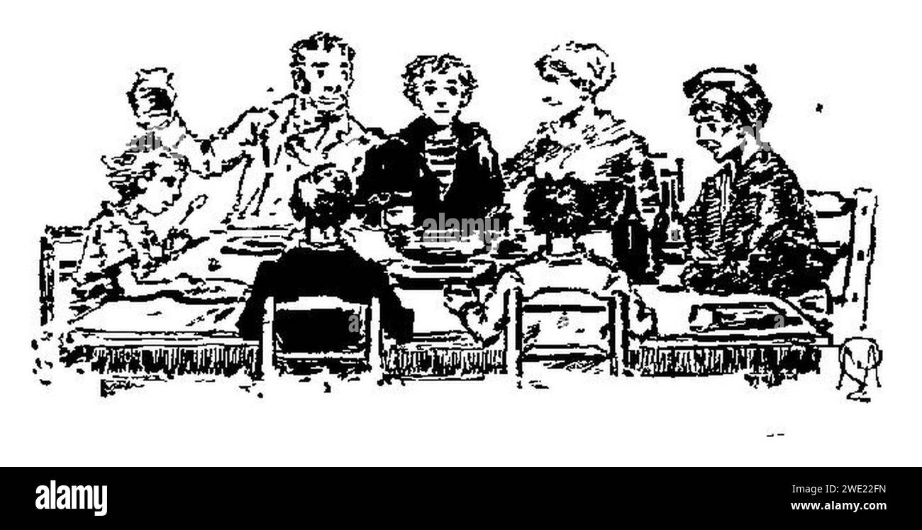 Alphonse Daudet - la Belle Nivernaise - Chapitre IV - immagine 13. Foto Stock