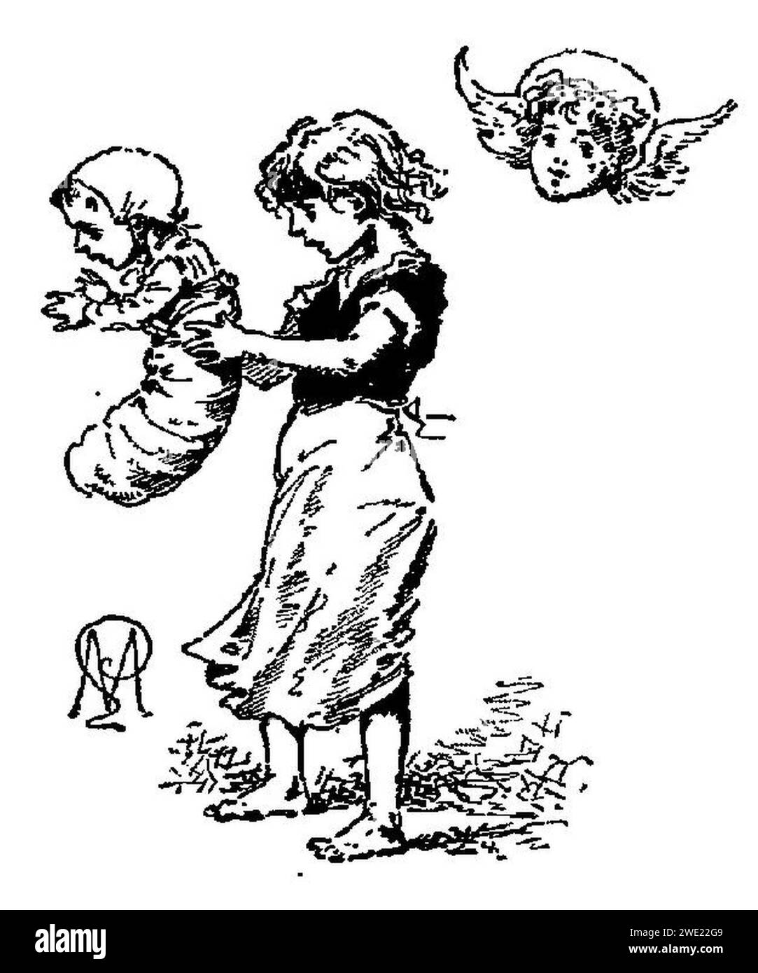 Alphonse Daudet - la Belle Nivernaise - Chapitre i - immagine 13. Foto Stock